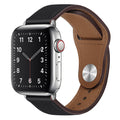 Techsuit - Watchband (W033) for MEN - Apple Watch 1/2/3/4/5/6/7/8/9/10/11/SE/SE 2/SE 3 (38/40/41/42mm) - Black