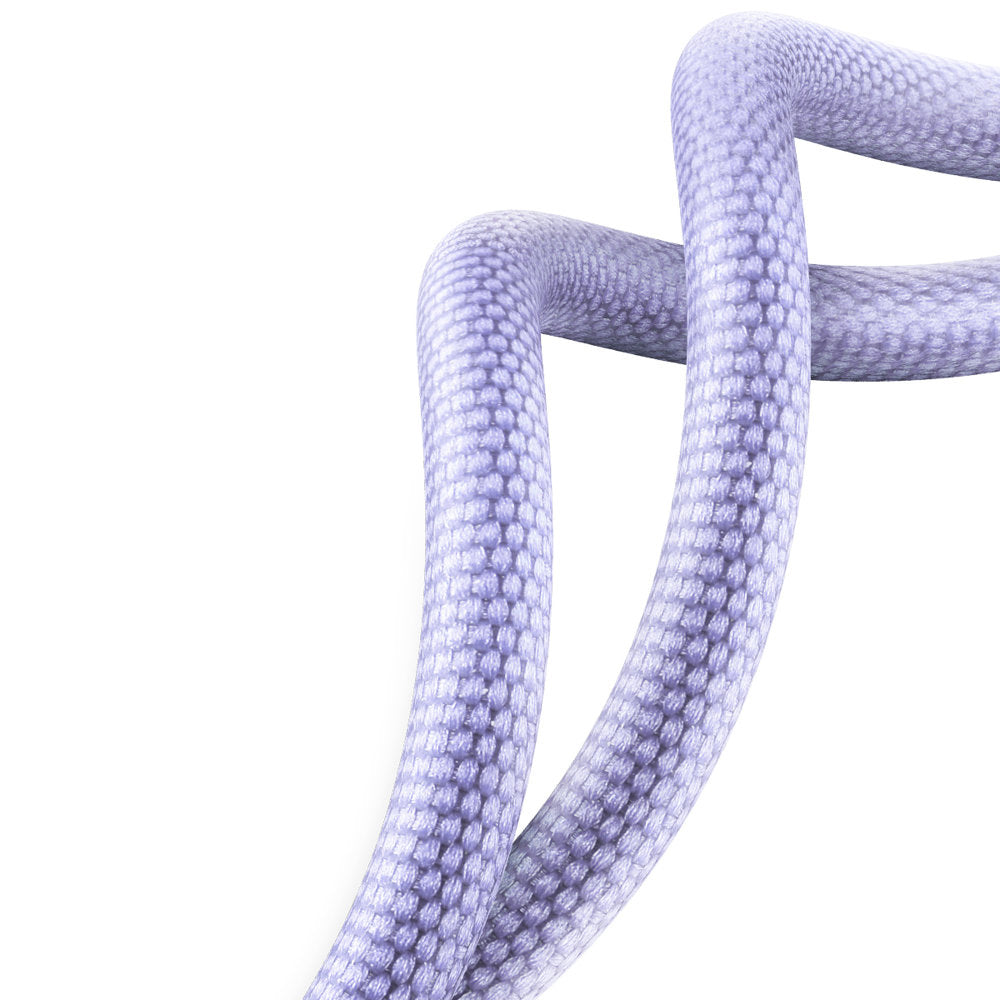 Baseus - Data Cable Crystal Shine (CAJY000405) - USB to Type-C, 100W, 1.2m, Super Fast Charging, Nylon Braided - Purple