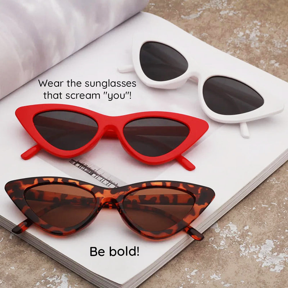 Techsuit - Sunglasses (5040) - for Women, PC Frame and Lens, Triangular - Leopard