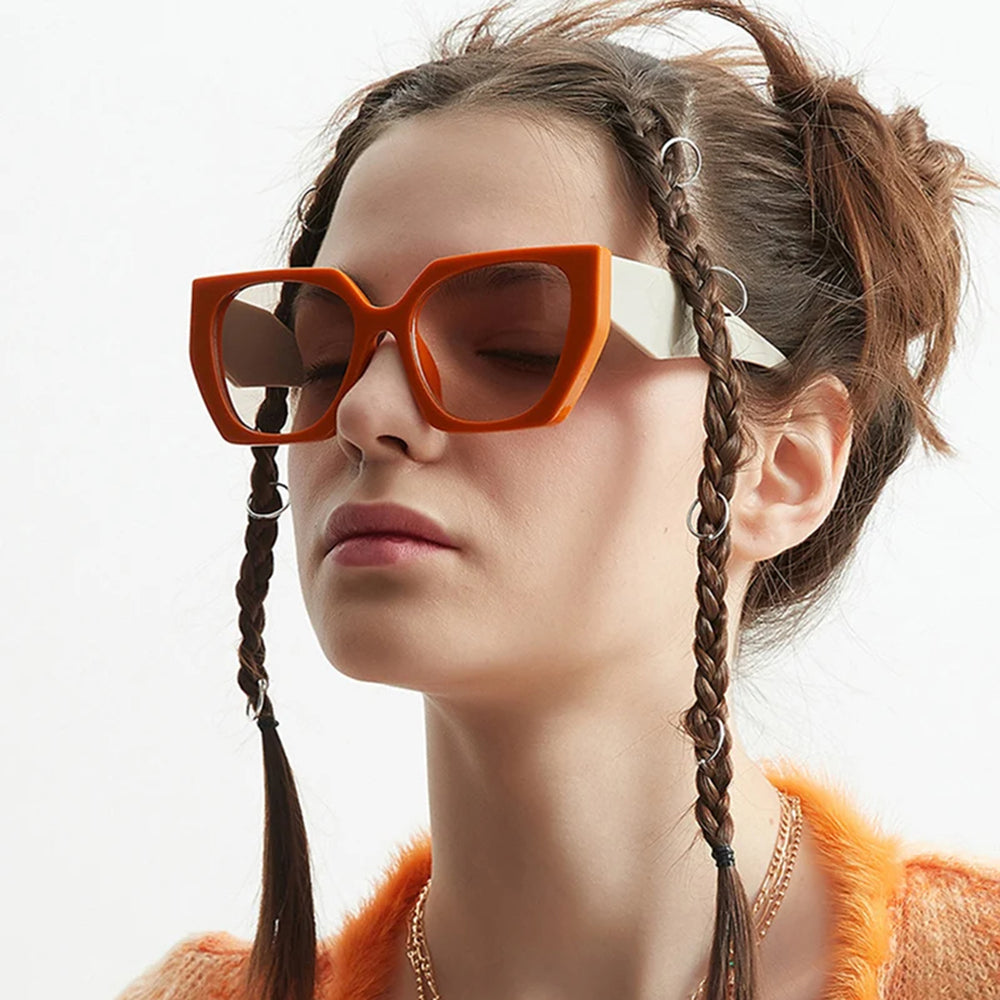 Techsuit - Sunglasses (3967) - for Women, PC Frame and Lens - Leopard / Brown