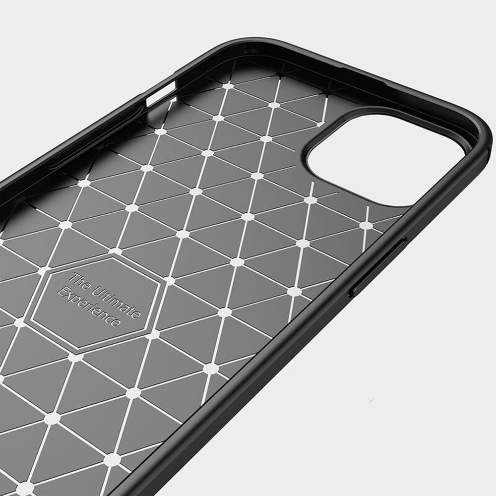 TechSuit Husa de protectie Techsuit Carbon Silicone compatibil cu iPhone 14, Negru – imagine 6