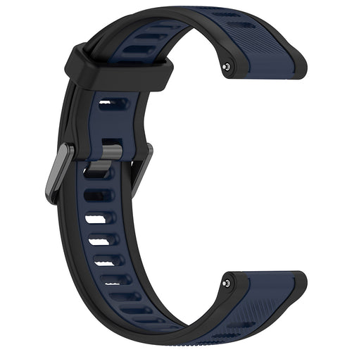 Techsuit - Watchband 18mm (W053) - Huawei Watch GT 4 (41mm)/W1/Honor Watch S1/Garmin Venu 2S/Vivoactive 4S - Dark Blue