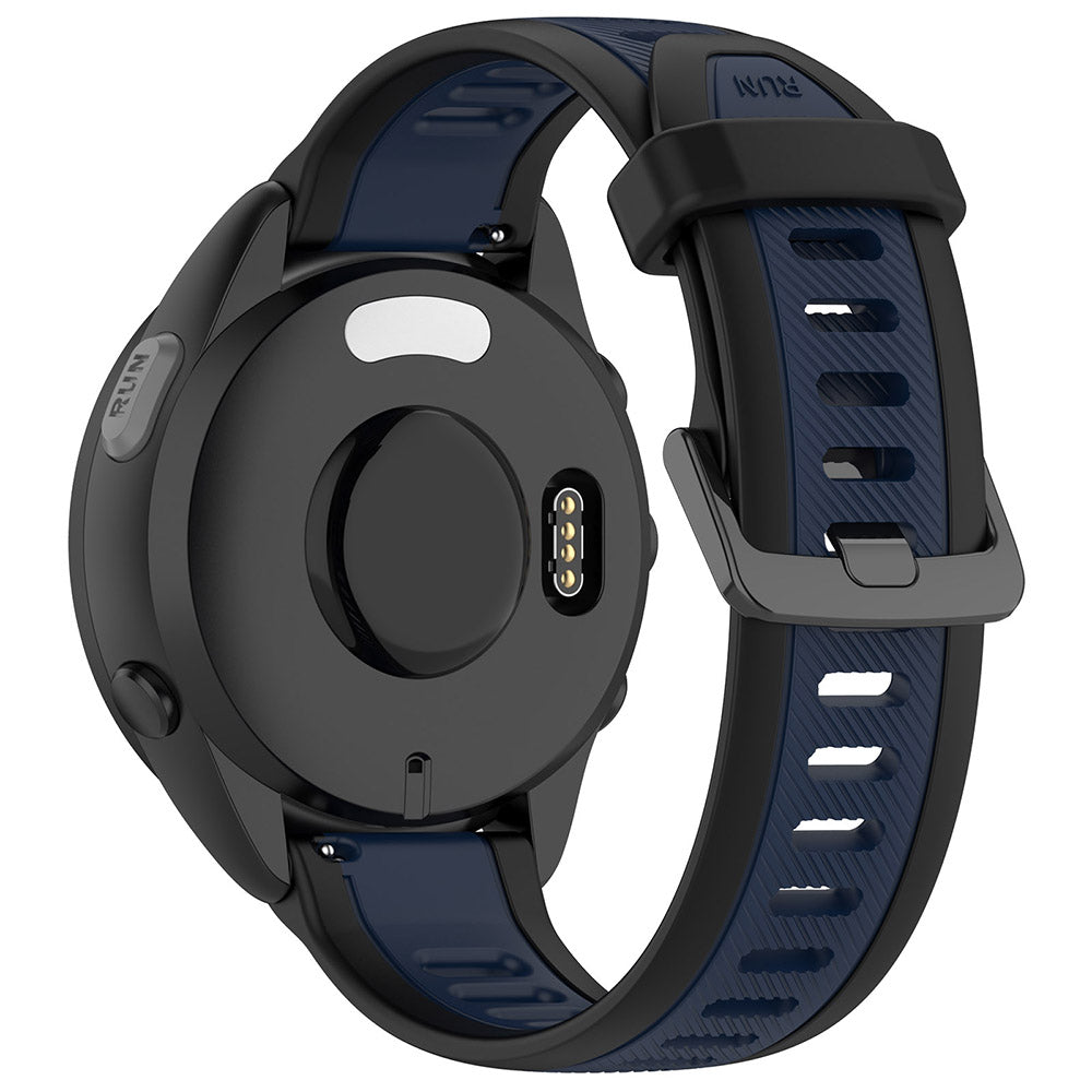 Techsuit - Watchband 18mm (W053) - Huawei Watch GT 4 (41mm)/W1/Honor Watch S1/Garmin Venu 2S/Vivoactive 4S - Dark Blue