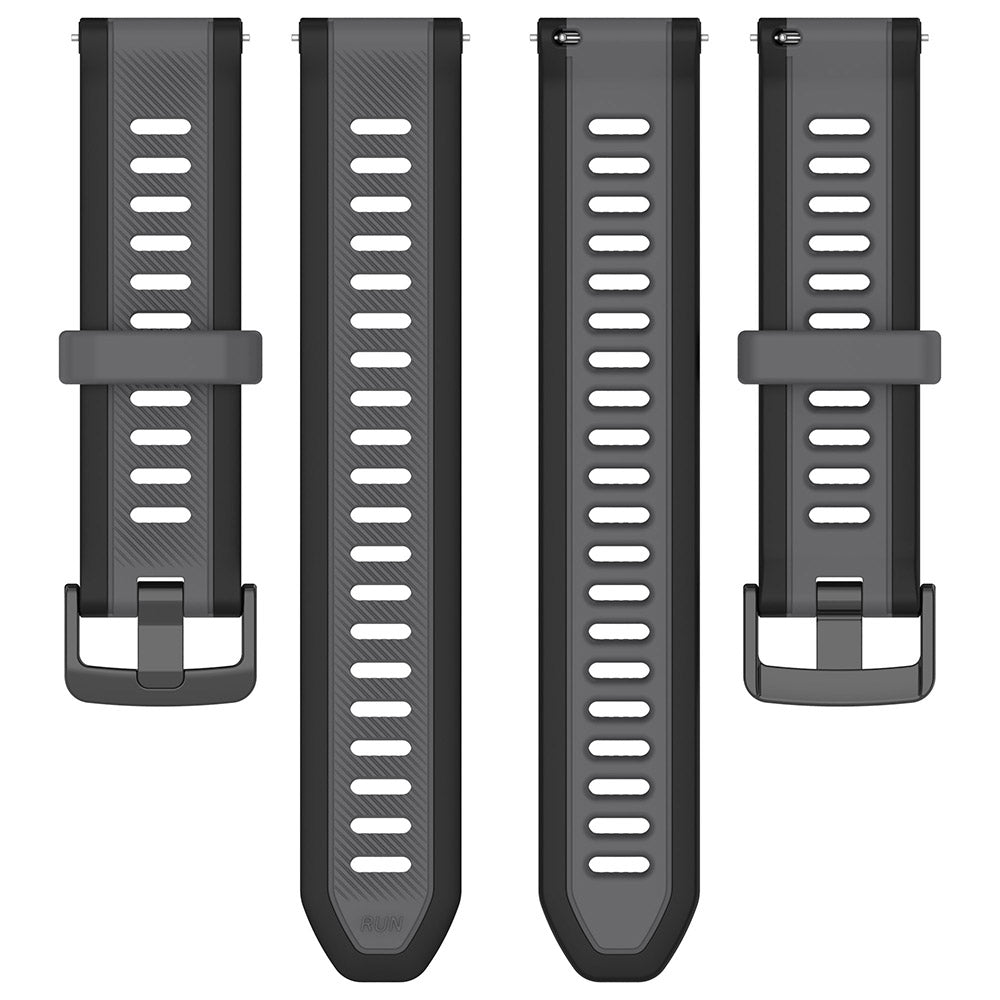 Techsuit - Watchband 20mm (W053) - Samsung Galaxy Watch 4/5/Active 2, Huawei Watch GT 3 (42mm)/GT 3 Pro (43mm) - Dark Bl
