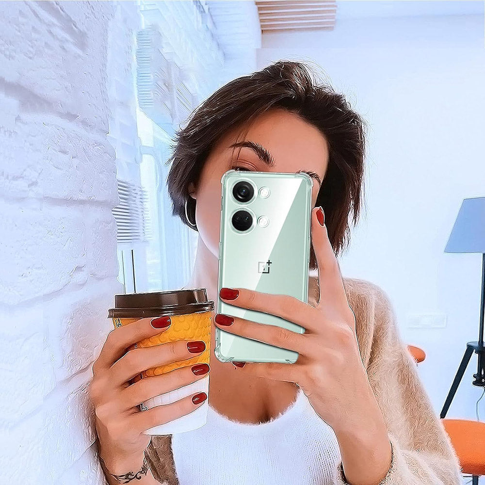 Techsuit - Shockproof Clear Silicone - OnePlus Nord 3 - Clear