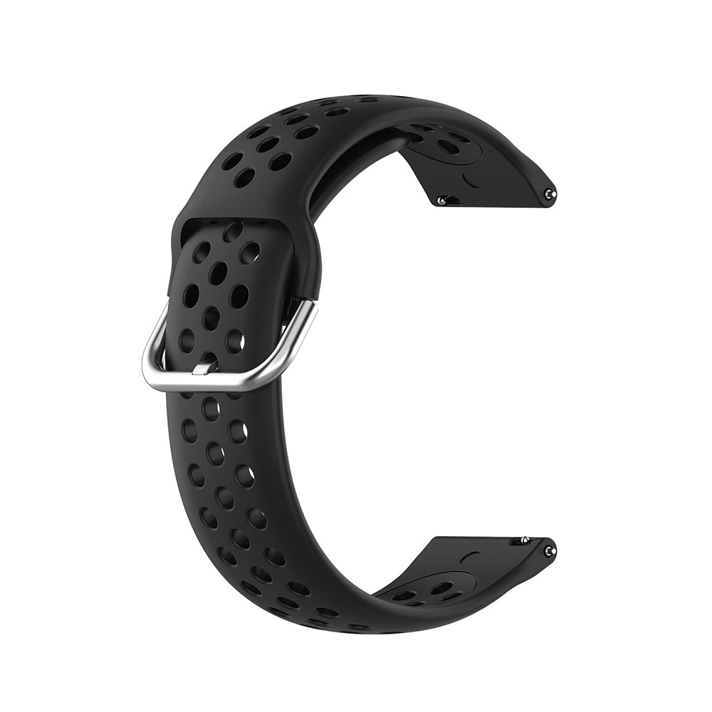 Techsuit - Watchband 22mm (W004) - Samsung Galaxy Watch (46mm)/Watch 3/Gear S3, Huawei Watch GT/GT 2/GT 3 (46mm) - Black