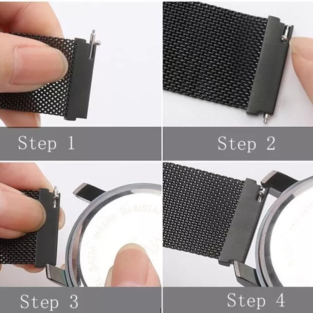 Techsuit - Watchband 22mm (W009) - Samsung Galaxy Watch (46mm)/Watch 3/Gear S3, Huawei Watch GT/GT 2/GT 3 (46mm) - Blue
