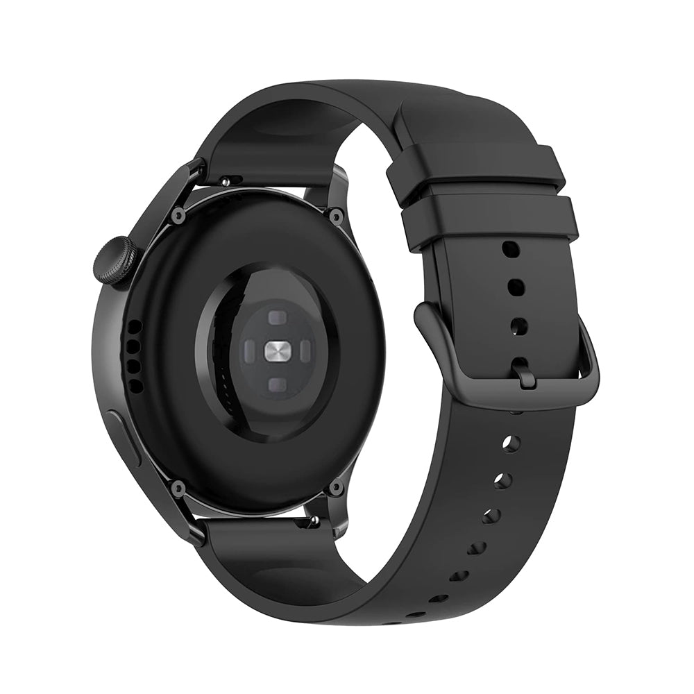 Techsuit - Watchband 20mm (W001) - Samsung Galaxy Watch 4/5/Active 2, Huawei Watch GT 3 (42mm)/GT 3 Pro (43mm) - Black