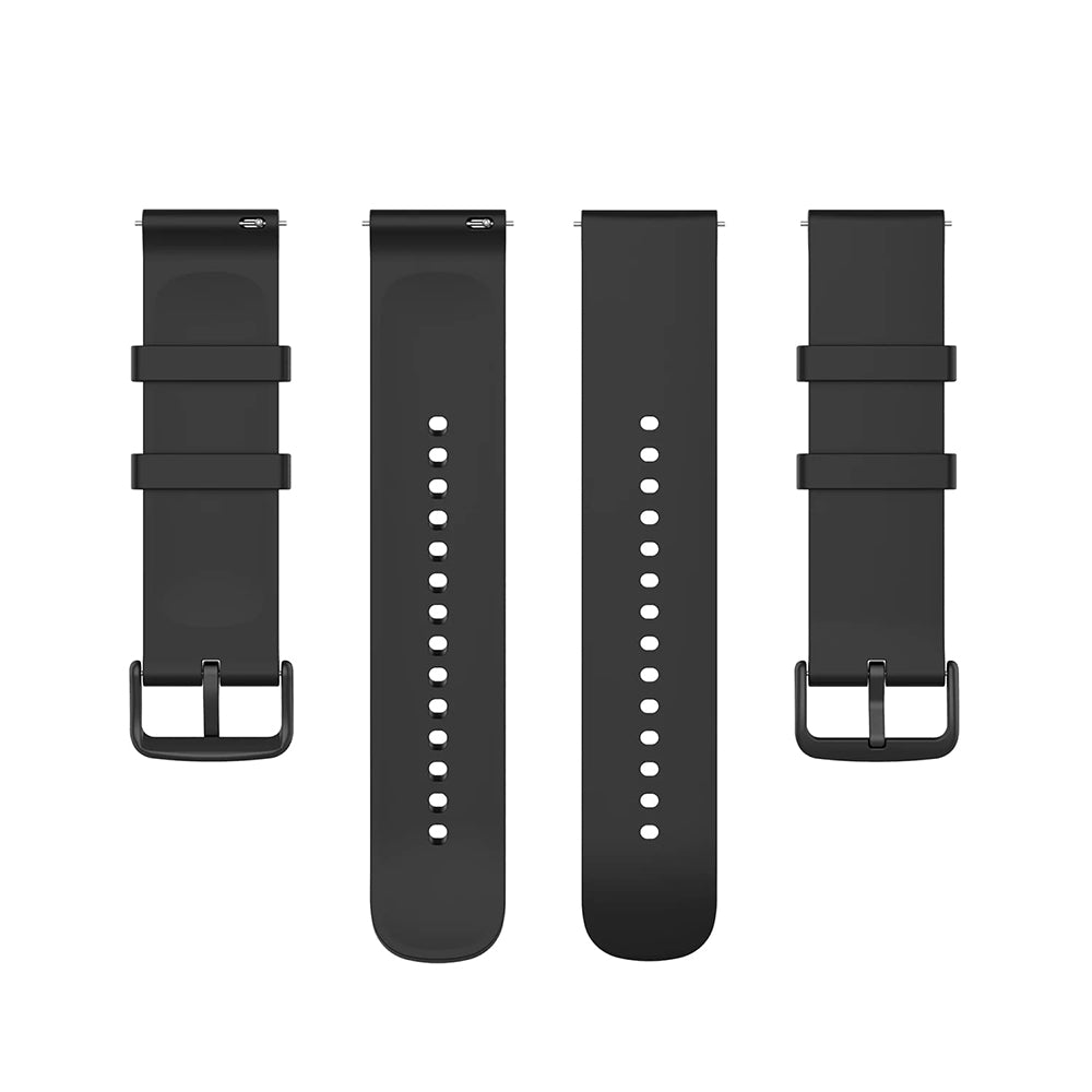 Techsuit - Watchband 20mm (W001) - Samsung Galaxy Watch 4/5/Active 2, Huawei Watch GT 3 (42mm)/GT 3 Pro (43mm) - Black