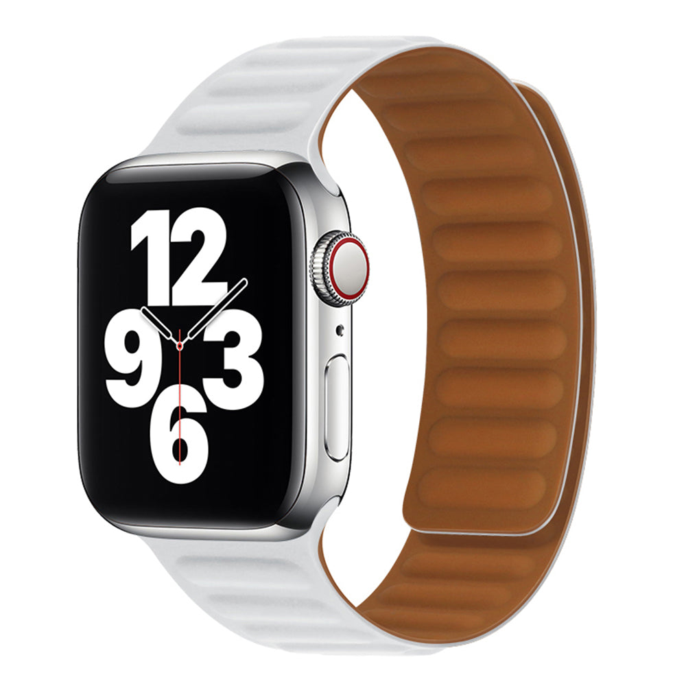 Techsuit - Watchband (W035) - Apple Watch 1/2/3/4/5/6/7/8/9/10/11/SE/SE 2/SE 3 (38/40/41/42mm) - White