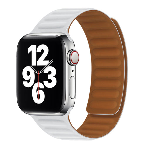 Techsuit - Watchband (W035) - Apple Watch 1/2/3/4/5/6/7/8/9/10/11/SE/SE 2/SE 3 (38/40/41/42mm) - White