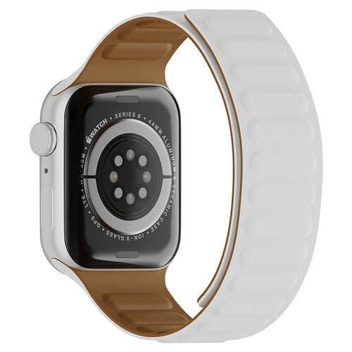 Techsuit - Watchband (W035) - Apple Watch 1/2/3/4/5/6/7/8/9/10/11/SE/SE 2/SE 3 (38/40/41/42mm) - White