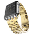 Techsuit - Watchband (W036) - Apple Watch 1/2/3/4/5/6/7/8/9/10/11/SE/SE 2/SE 3/Ultra/2/3 (42/44/45/46/49mm) - Gold