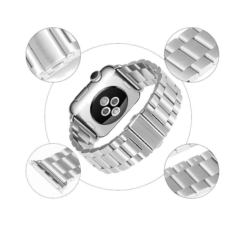 Techsuit - Watchband (W036) - Apple Watch 1/2/3/4/5/6/7/8/9/10/11/SE/SE 2/SE 3/Ultra/2/3 (42/44/45/46/49mm) - Gold