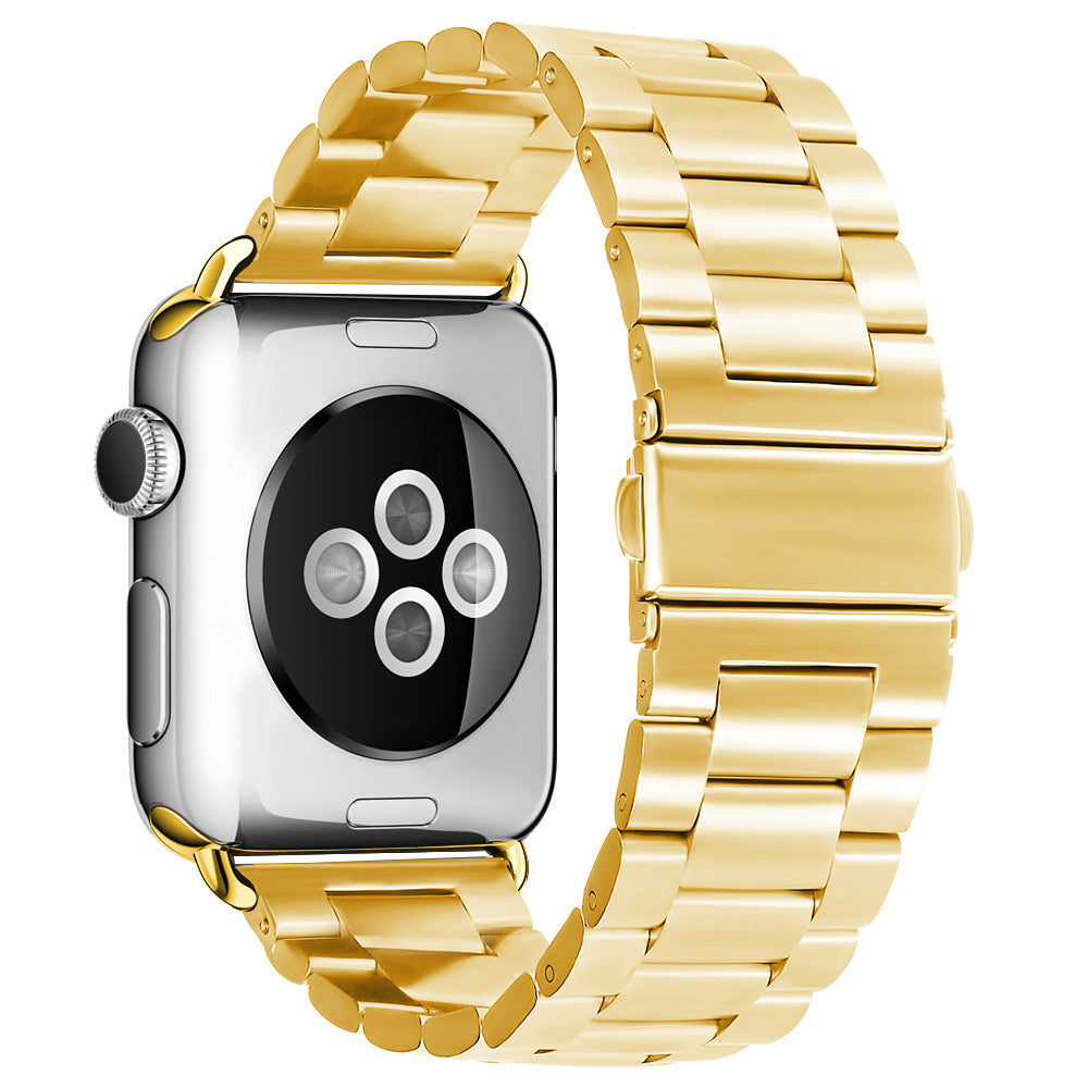 Techsuit - Watchband (W036) - Apple Watch 1/2/3/4/5/6/7/8/9/10/11/SE/SE 2/SE 3 (38/40/41/42mm) - Gold