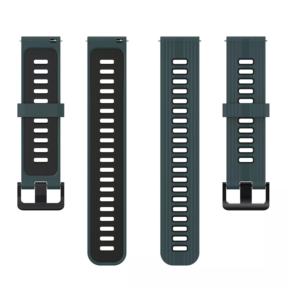 Techsuit - Watchband 20mm (W002) - Samsung Galaxy Watch 4/5/Active 2, Huawei Watch GT 3 (42mm)/GT 3 Pro (43mm) - Green