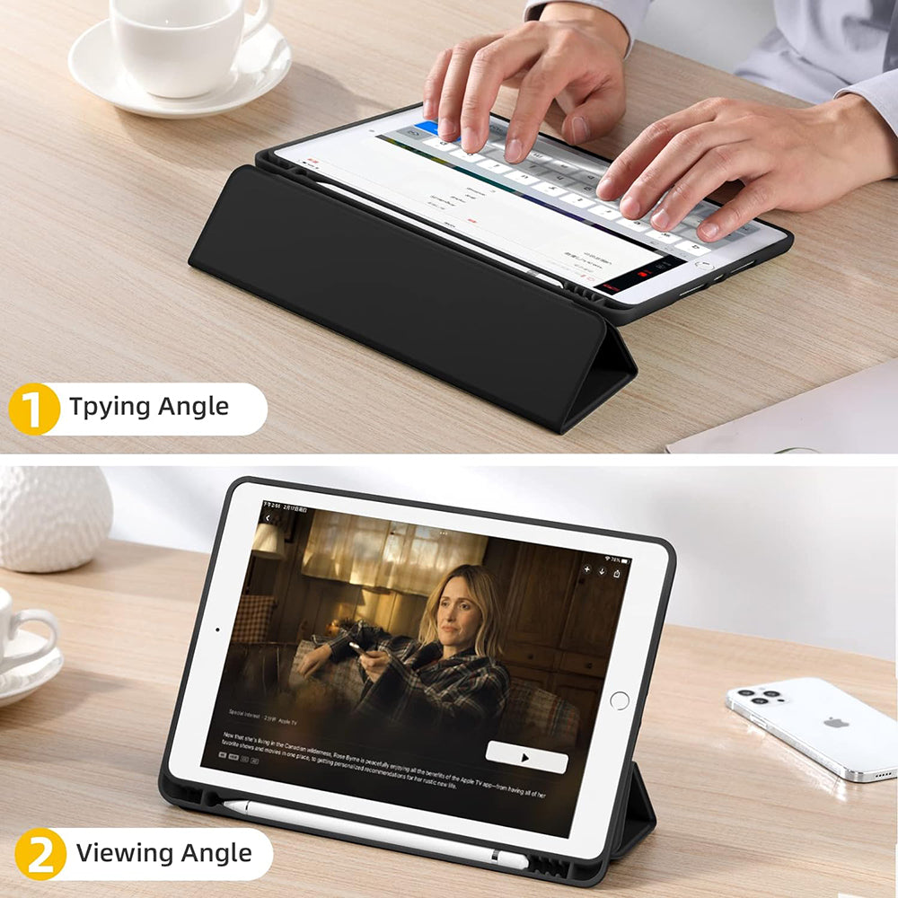 TechSuit Husa de protectie tableta Techsuit Flex Trifold (with Pencil Holder) compatibil cu iPad 10.2 (2019 / 2020 / 202