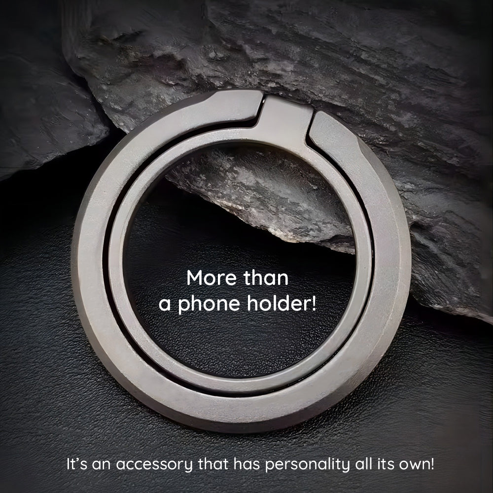 Techsuit - MagSafe Phone Ring (MPR3) - Round Shape, Aluminium Alloy, 3M - Blue