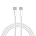 Lito - Data Cable (LD04CC) - Type-C to Type-C, Fast Charging, High Speed Data Transfer, PD60W, 2m - White