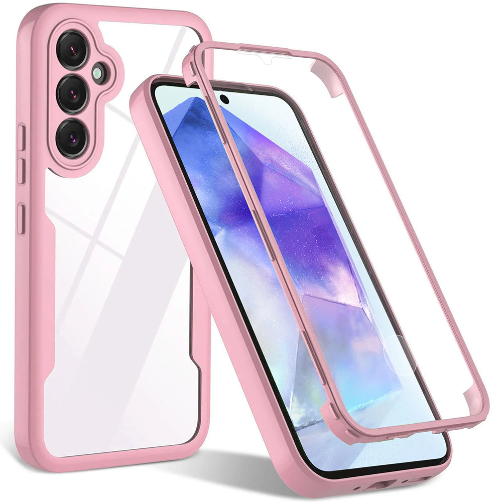 Techsuit - ColorVerse 360 Series + Screen Protector - Samsung Galaxy A54 - Pink