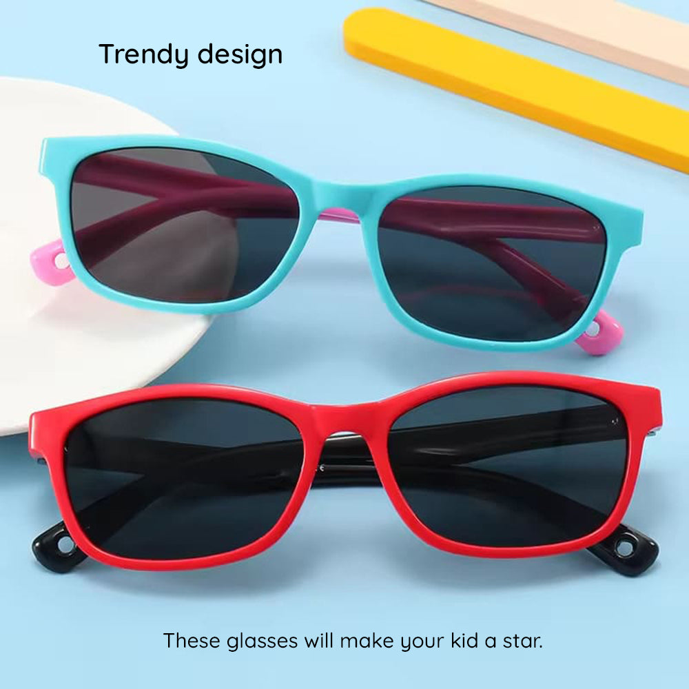 Techsuit - Sunglasses Polarised (8260-C34) - for Babies - Purple / Cyan