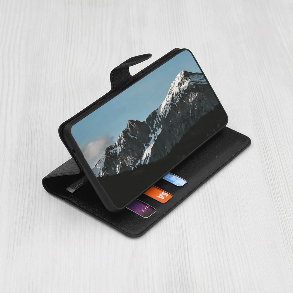 Techsuit - Leather Folio - OnePlus 15 - Black