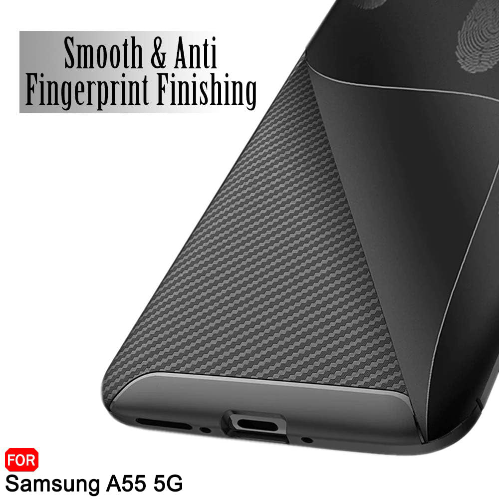 Techsuit - CarbonFiber - Samsung Galaxy A55 5G - Black