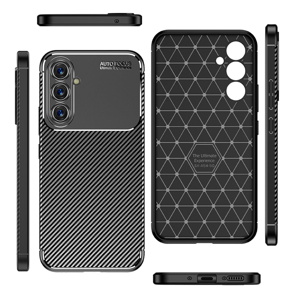 Techsuit - CarbonFiber - Samsung Galaxy A54 - Black