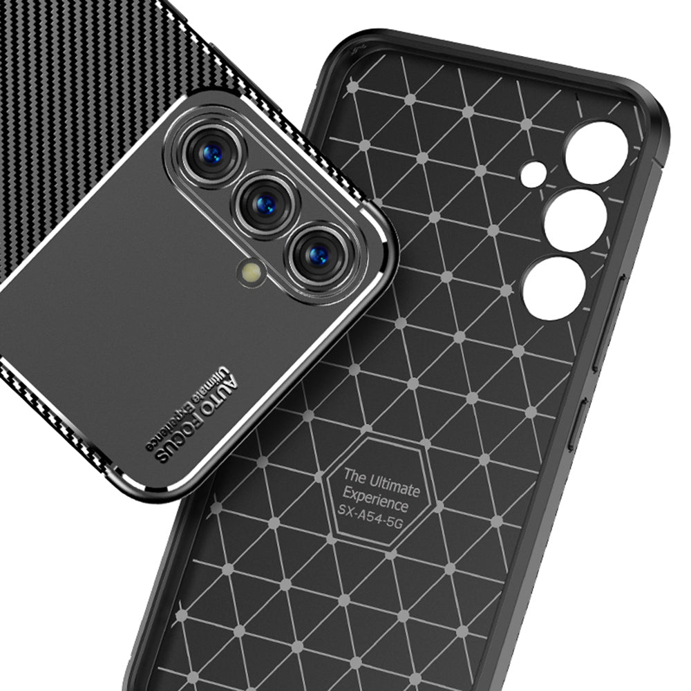Techsuit - CarbonFiber - Samsung Galaxy A54 - Black