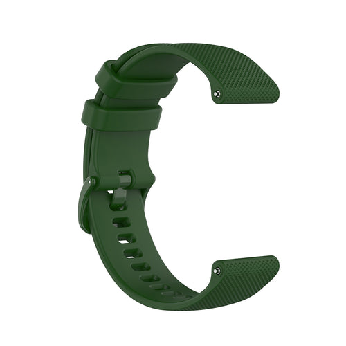 Techsuit - Watchband 20mm (W006) - Samsung Galaxy Watch 4/5/Active 2, Huawei Watch GT 3 (42mm)/GT 3 Pro (43mm) - Green