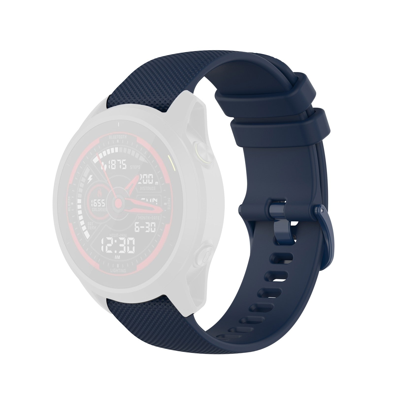 Techsuit - Watchband 20mm (W006) - Samsung Galaxy Watch 4/5/Active 2, Huawei Watch GT 3 (42mm)/GT 3 Pro (43mm) - Blue