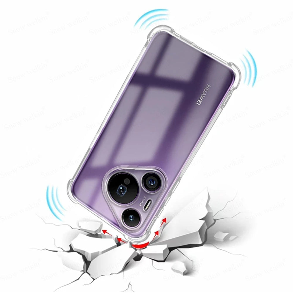 Techsuit - Shockproof Clear Silicone - Huawei Pura 70 - Clear