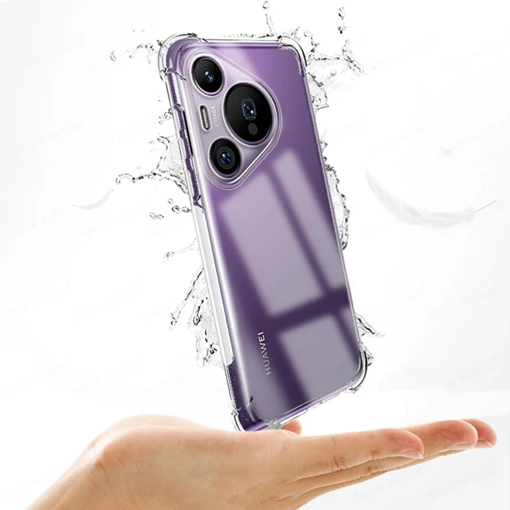 Techsuit - Shockproof Clear Silicone - Huawei Pura 70 - Clear