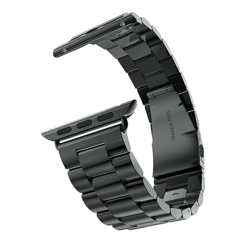 Techsuit - Watchband (W036) - Apple Watch 1/2/3/4/5/6/7/8/9/10/11/SE/SE 2/SE 3 (38/40/41/42mm) - Black