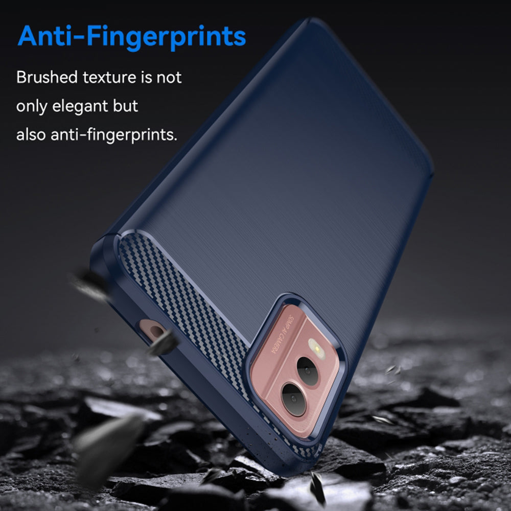 Techsuit - Carbon Silicone - Nokia C32 - Blue