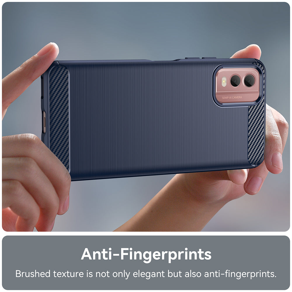 Techsuit - Carbon Silicone - Nokia C32 - Blue