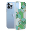 Techsuit - Marble Series - iPhone 13 Pro Max - Green Hex