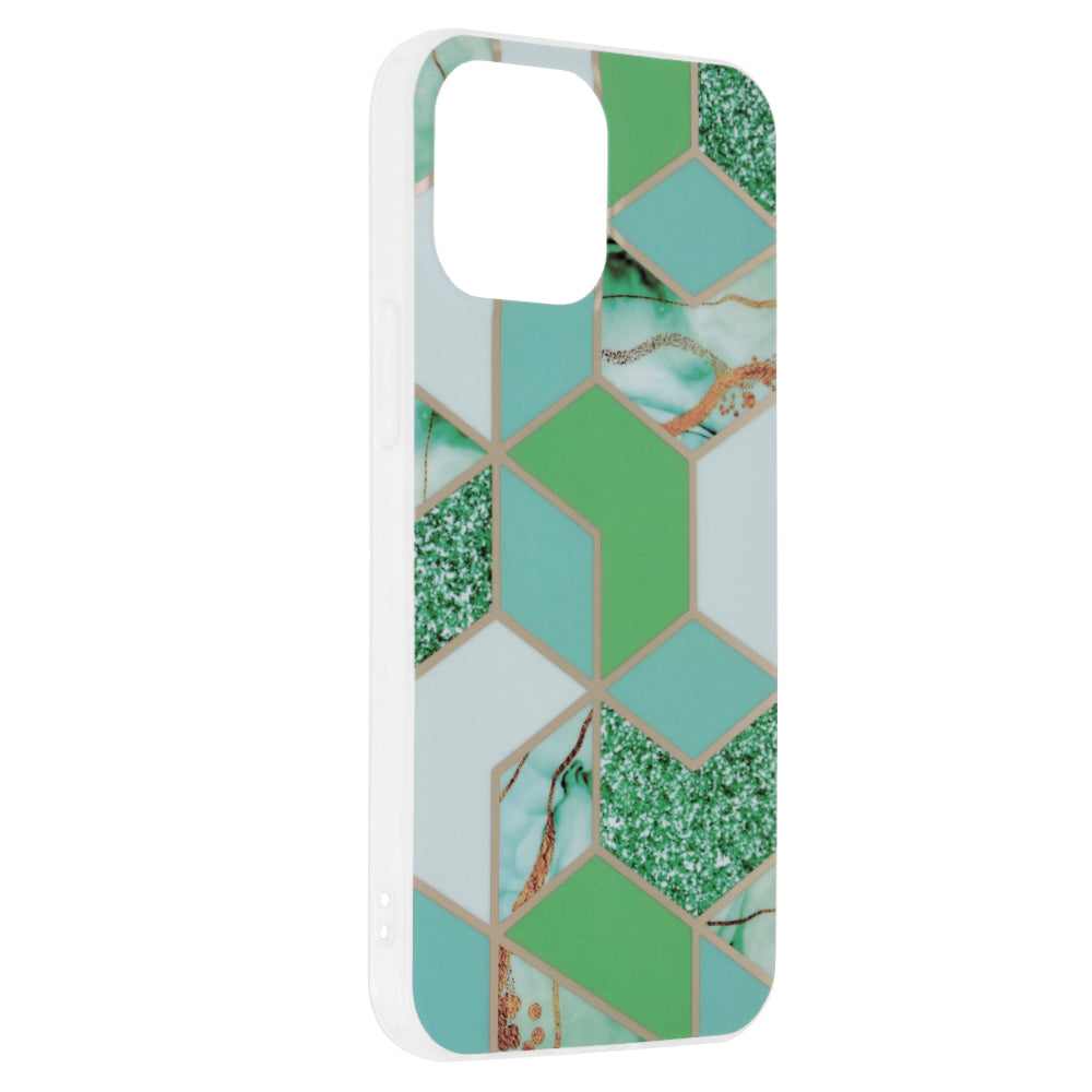 Techsuit - Marble Series - iPhone 13 Pro Max - Green Hex
