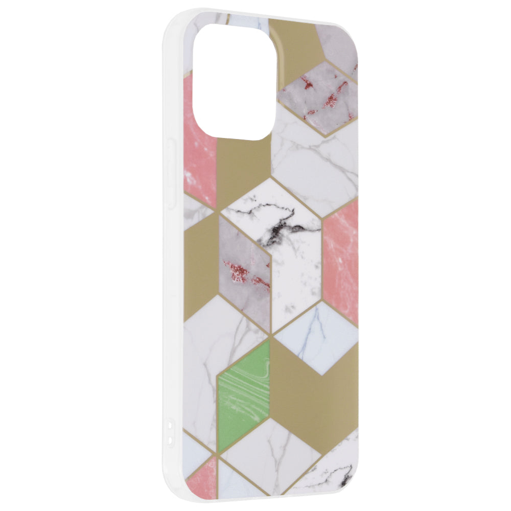 Techsuit - Marble Series - iPhone 13 Pro Max - Purple Hex