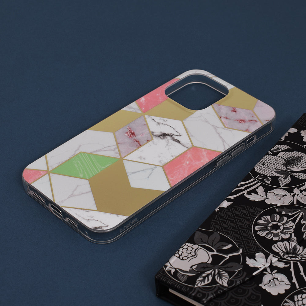 Techsuit - Marble Series - iPhone 13 Pro Max - Purple Hex
