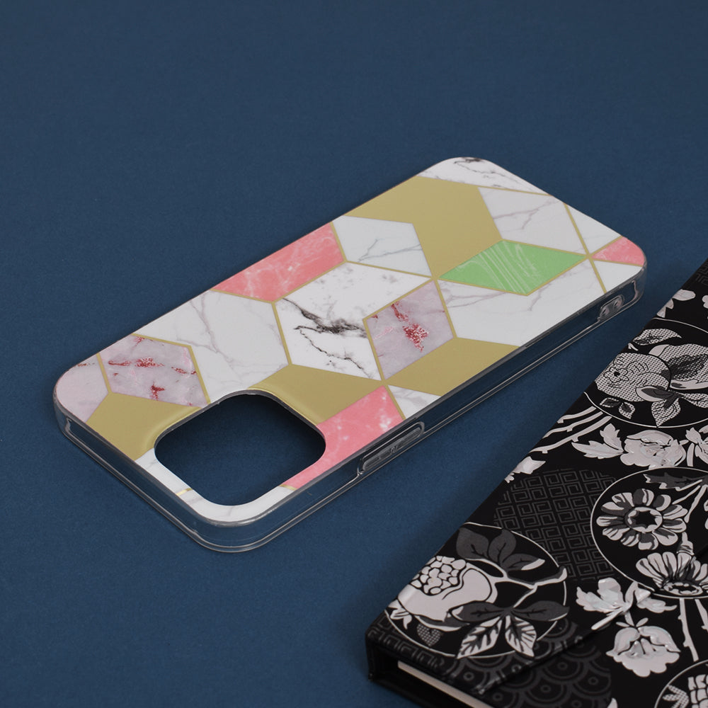 Techsuit - Marble Series - iPhone 13 Pro Max - Purple Hex