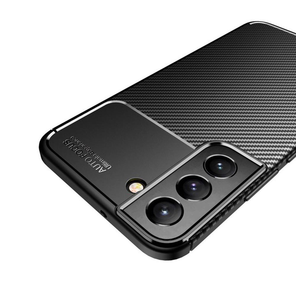 Techsuit - CarbonFiber - Samsung Galaxy S22 5G - Black