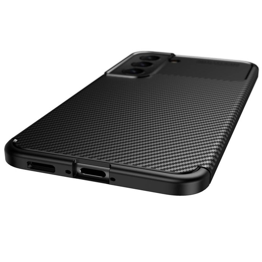 Techsuit - CarbonFiber - Samsung Galaxy S22 5G - Black