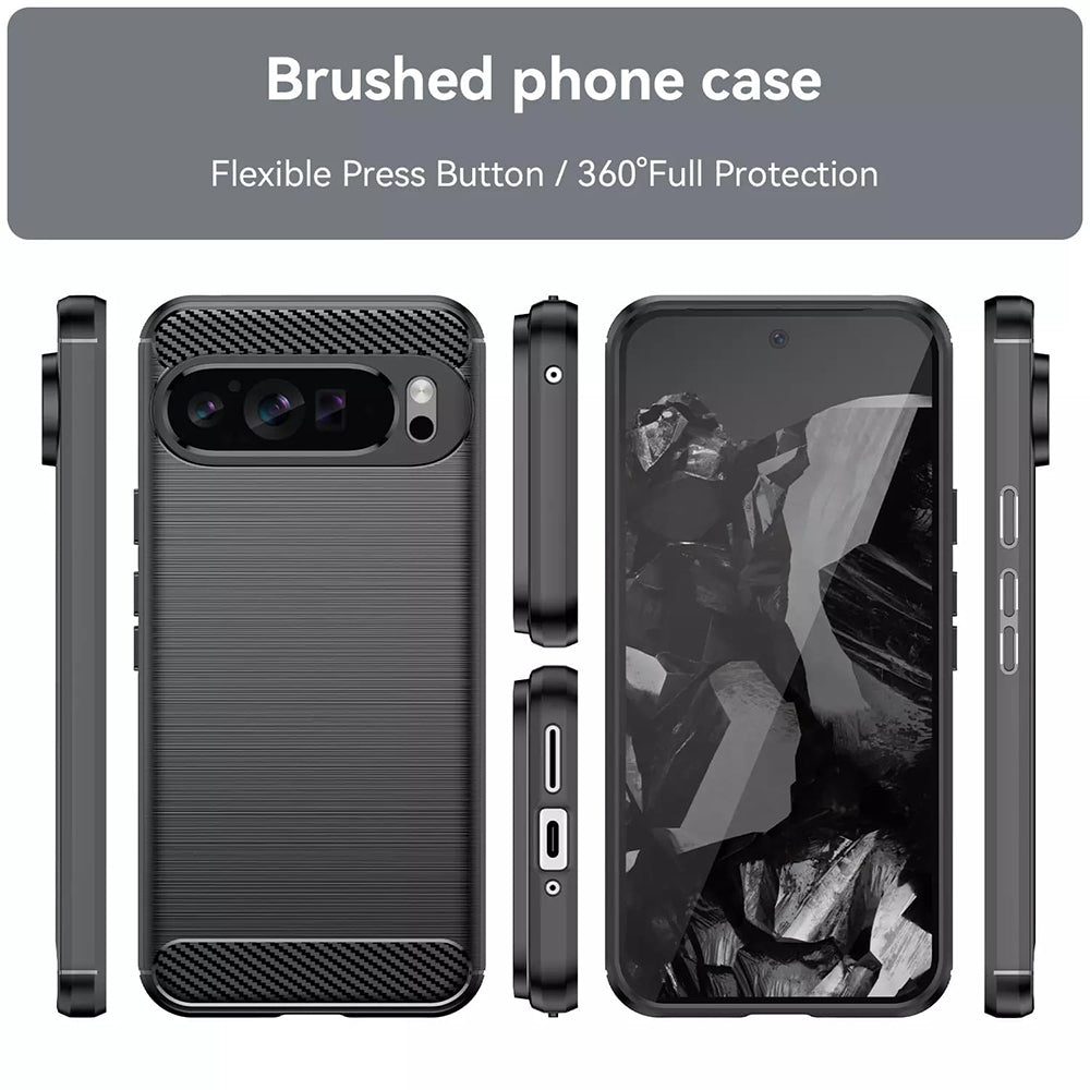 Techsuit - Carbon Silicone - Google Pixel 9 Pro XL - Blue
