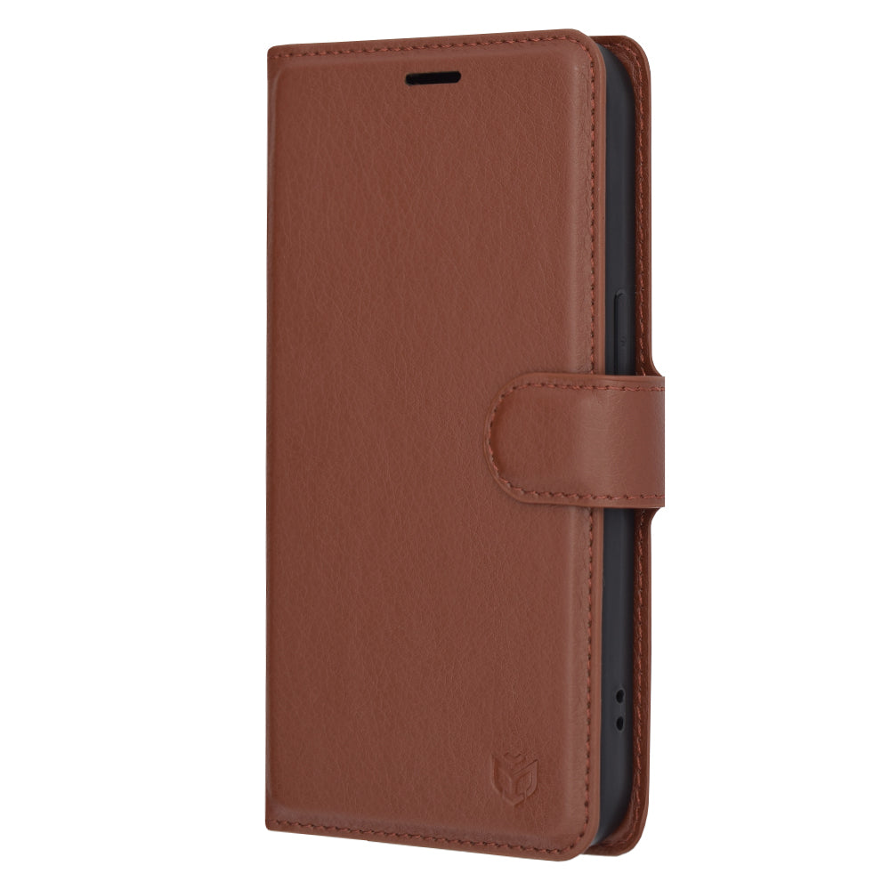 Techsuit - Leather Folio - iPhone 14 Pro - Brown