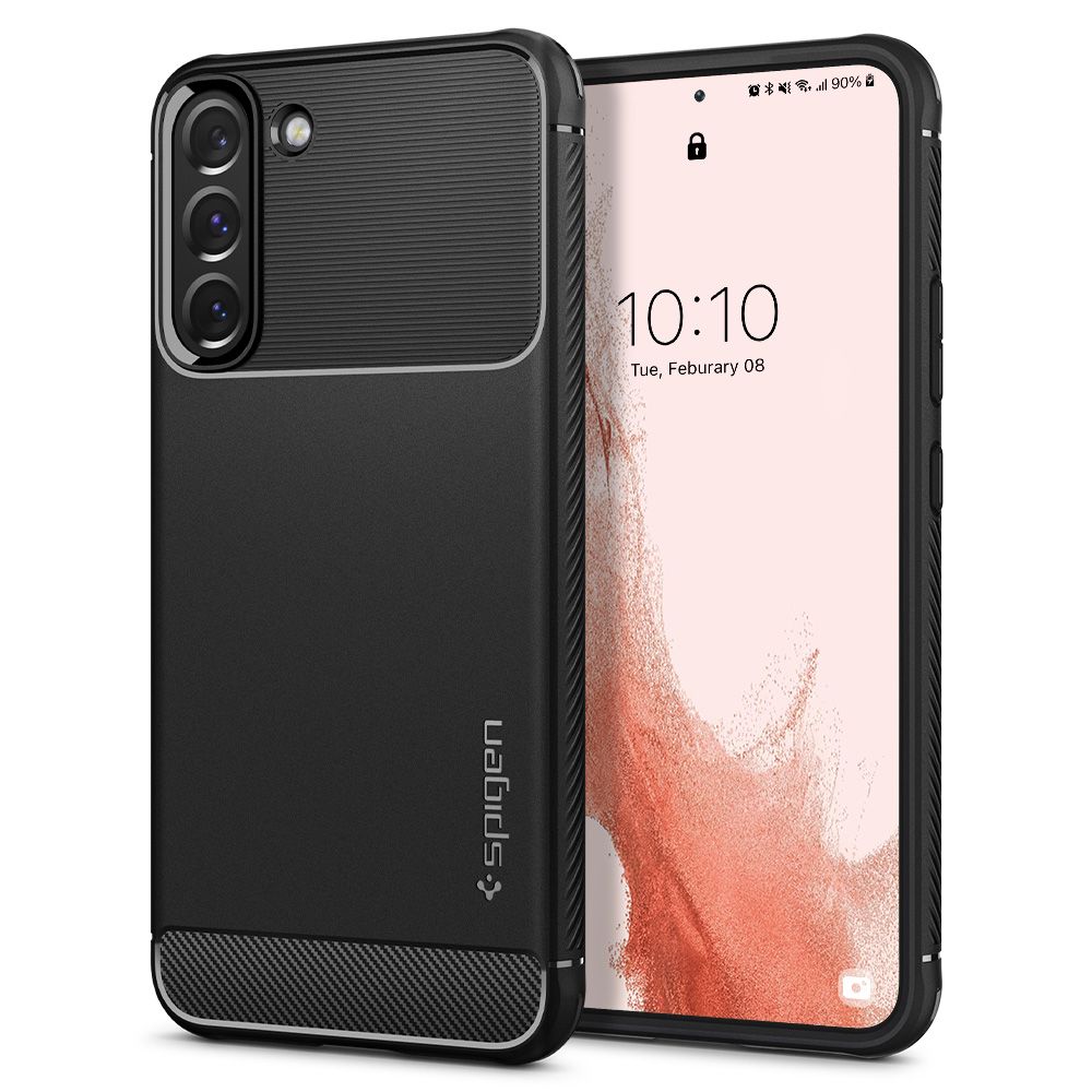 Spigen - Rugged Armor (ACS03986) - Samsung Galaxy S22 - Black