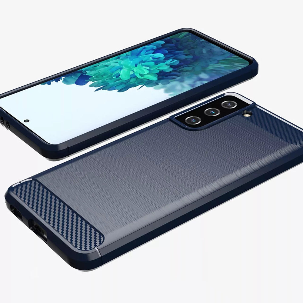 Techsuit - Carbon Silicone - Samsung Galaxy S20 FE / S20 FE 5G - Blue