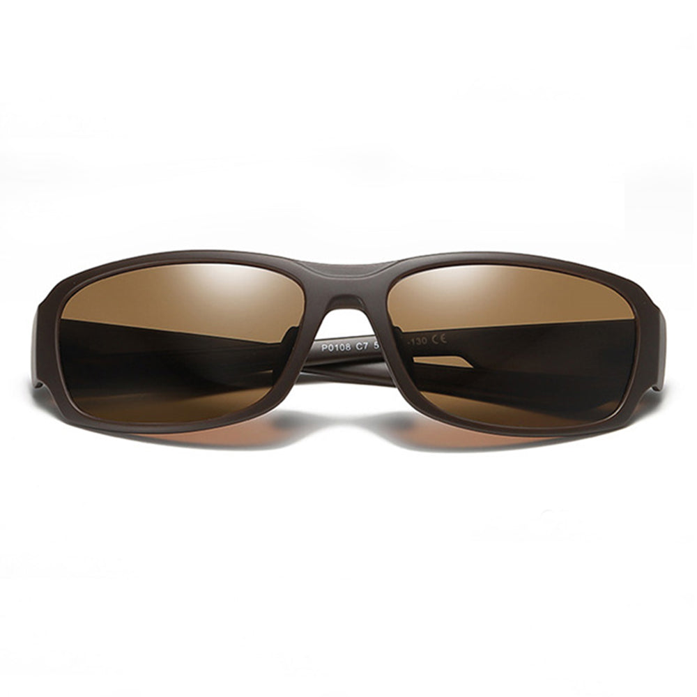 Techsuit - Sunglasses Polarised TR90 (MM108) - UV Protection - Brown