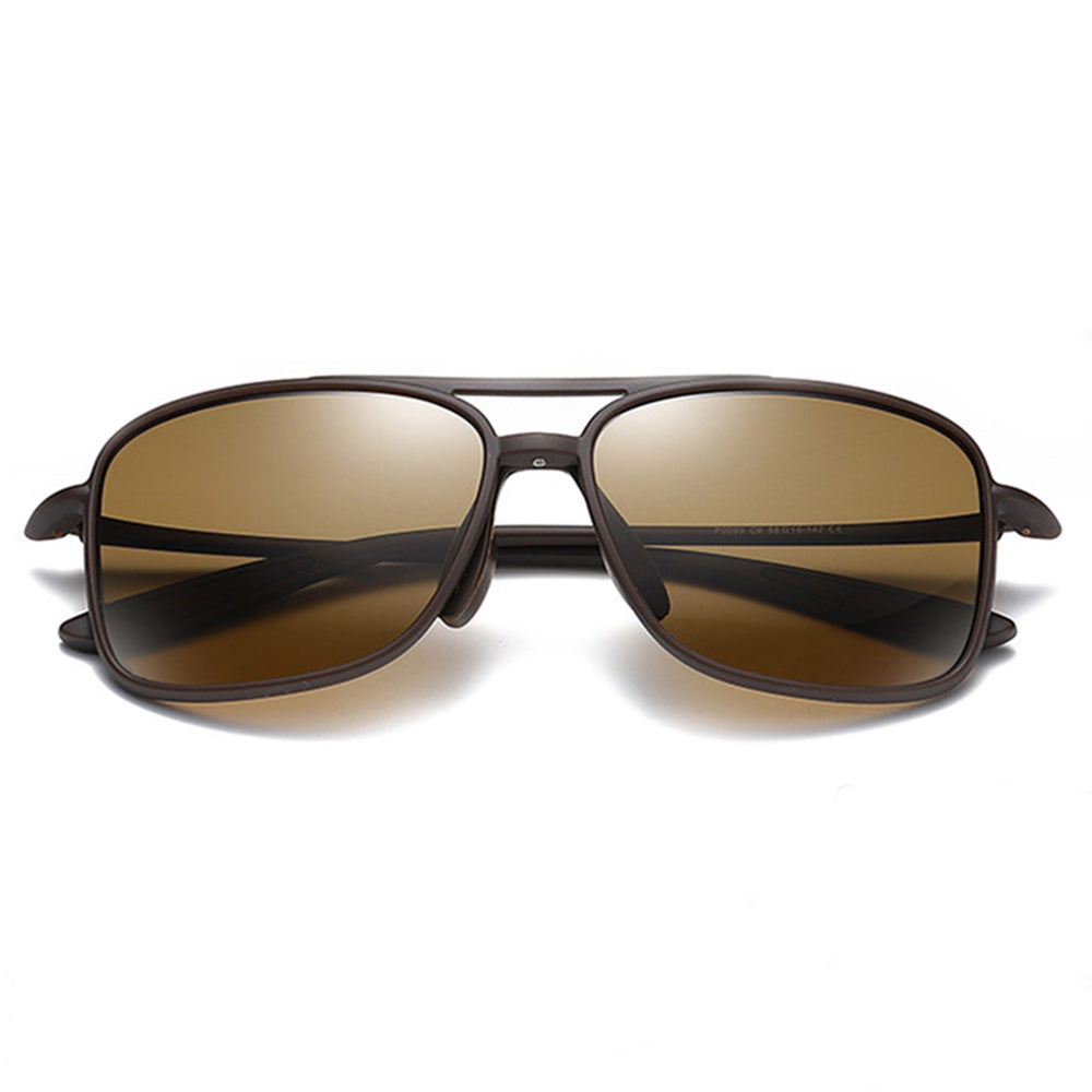 Techsuit - Sunglasses Polarised TR90 (MM99) - UV Protection - Matte Brown