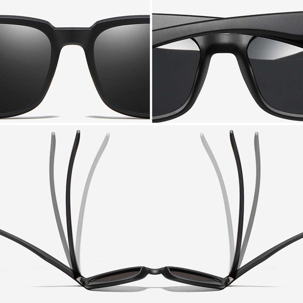 Techsuit - Sunglasses Polarised TR90 (MM99) - UV Protection - Matte Brown